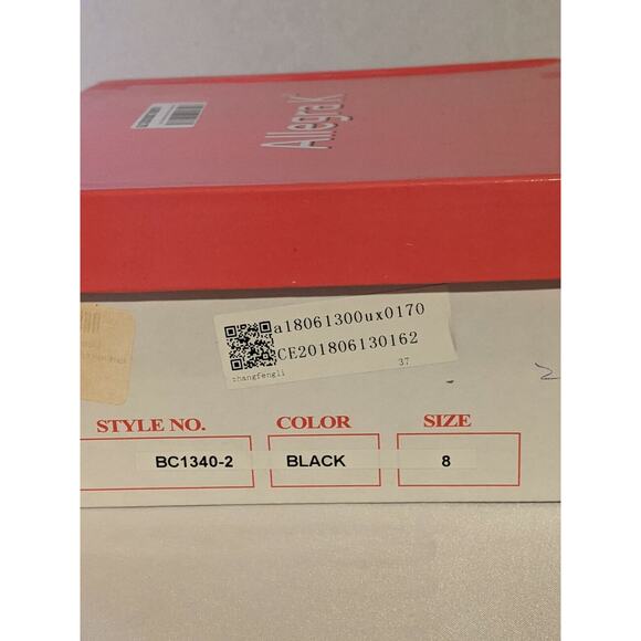 Allegra K Black Woman's Chunky Heel Fur Top Suede Ankle Boot Pointed Toe sz 8 Ne - Picture 6 of 6